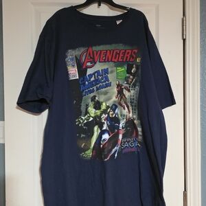 Marvel Avengers Infinity Saga Navy Grapfic T-Shirt Big And Tall Size 2XLT